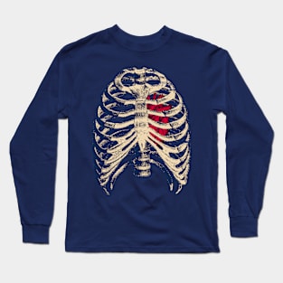 Skeleton in retro colors Long Sleeve T-Shirt